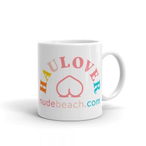 White glossy mug